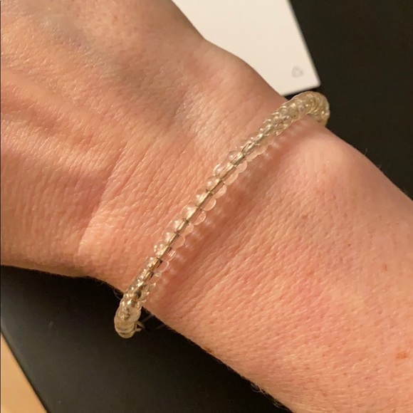 Alex and Ani silver and clear bead bracelet - Picture 2 of 2